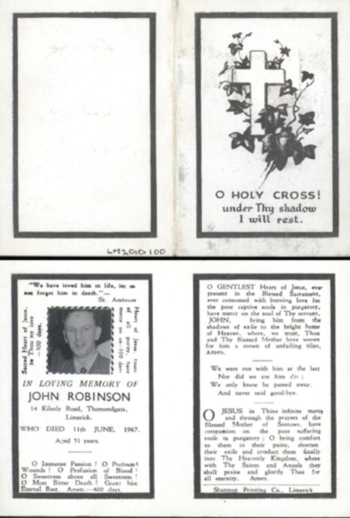 Card, memorial