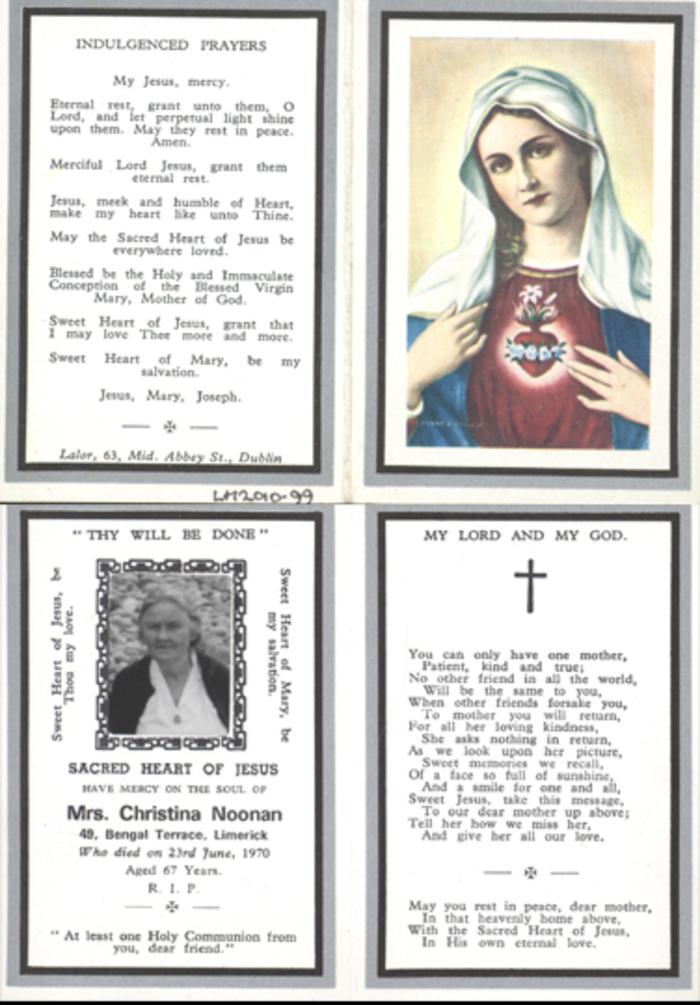 Card, memorial