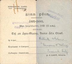 Card, admission