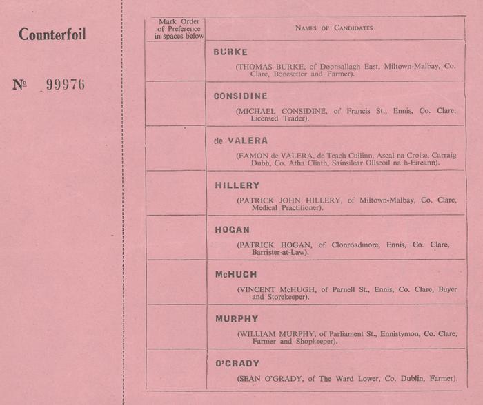 Ballot paper